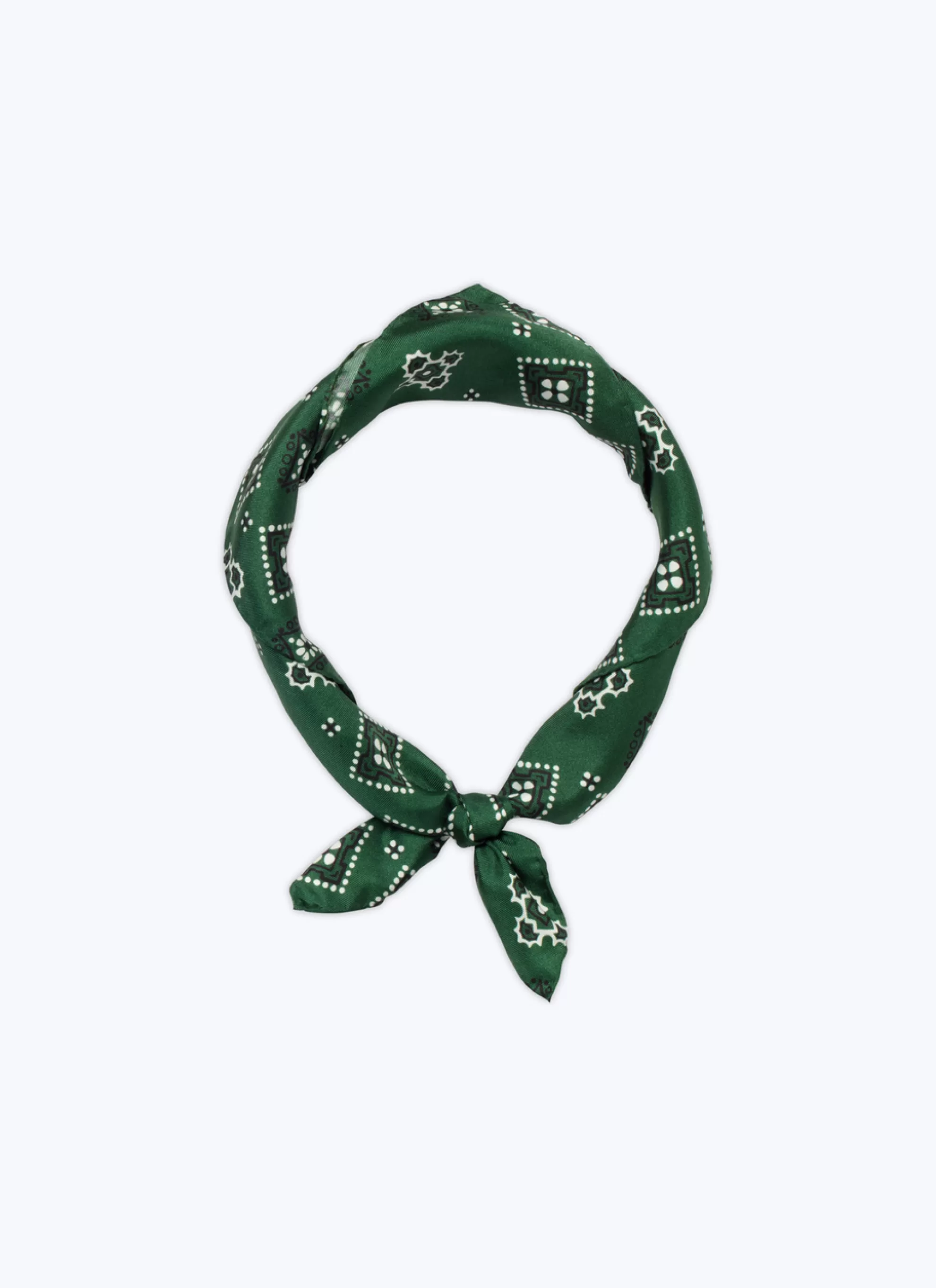 Flash Sale Bandana En Soie Vert Homme Autres